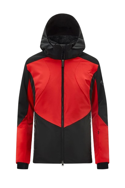 Dark red ski fashion jacket