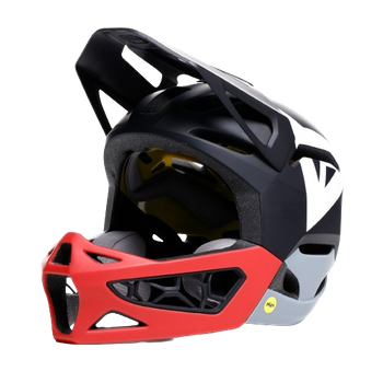 Cycling helmet Dainese Linea 01 Mips Mono Matt Black/Red/Nardo Grey - 2024