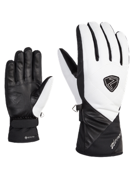 Gloves Ziener Kamea GTX Lady Glove Black White - 2024/25