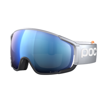 Goggles POC Zonula Race Argentite Silver/Uranium Black/Partly Sunny Blue - 2023/24