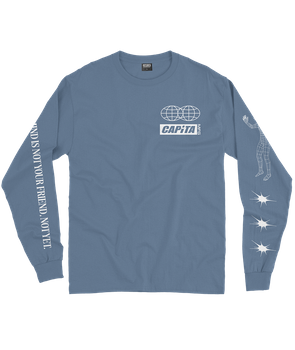 Long Sleeve Shirt Capita Friend Long Sleeve Tee Slate Blue - 2024/25