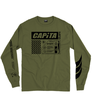 Long Sleeve Shirt Capita Mental Long Sleeve Tee Olive Drab - 2024/25