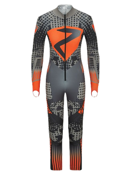 Racesuit Ziener RCE Racesuit Black Foggy Print Orange Pop - 2024/25
