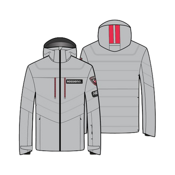 Ski jacket Rossignol Hero Blackside Puffy JKT Soft Gray - 2024/25