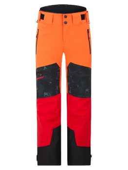 Ski pants Ziener Tewes Full-Zip Junior Teamwear Red Orange Pop - 2024/25