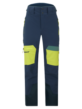 Ski pants Ziener Tewes Full-Zip Man Dark Navy Lime - 2023/24