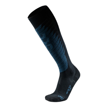 Ski socks UYN Man Ski One Biotech Black/Blue - 2024/25