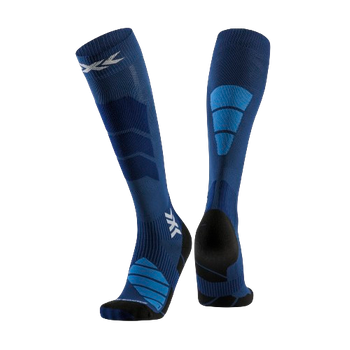 Ski socks X-socks Ski Expert OTC Marine/Mineral Blue - 2024/25