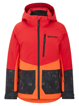 Skiing jacket Ziener Trivor Junior Padded Red Orange Pop - 2024/25