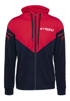 Stoeckli Hoody Fullzip WRT Black Red - 2024/25