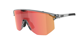 Sunglasses BLIZ Hero Transparent Dark Grey Frame/Brown with Red Multi Lenses