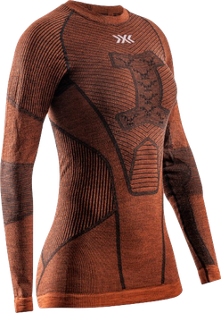 Thermal underwear X-bionic Symbio Merino Shirt LS WMN Clay - 2024/25