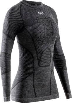 Thermal underwear X-bionic Symbio Merino Shirt LS WMN Rhino Grey - 2024/25