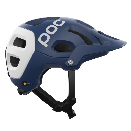 Bicycle helmet POC Tectal Race MIPS Lead Blue/Hydrogen White Matt