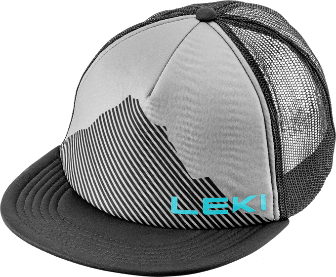 Cap LEKI Logo Cap Black Sharkskin/Peacock Blue - 2023