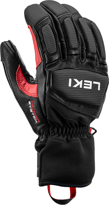 Gloves LEKI Griffin Pro 3D Black/Red  - 2024/25