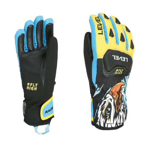 Gloves Level Race JR Yellow-Blue - 2024/25