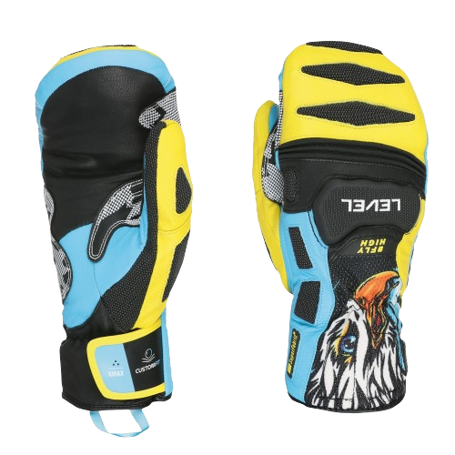 Gloves Level SQ CF Mitt Yellow/Blue - 2024/25