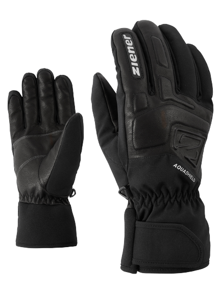 Gloves Ziener Glyxus AS(R) Glove Ski Alpine Black - 2024/25