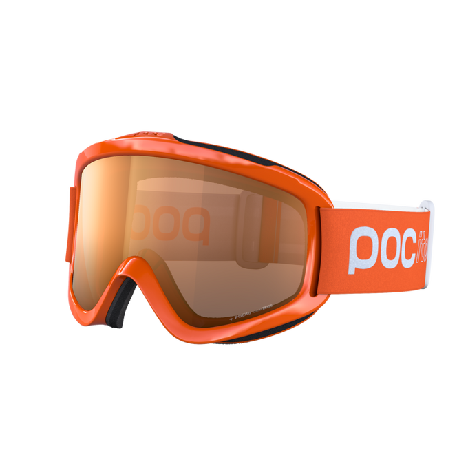 Goggles POC POCito Iris Fluorescent Orange/Partly Sunny Light Orange - 2024/25