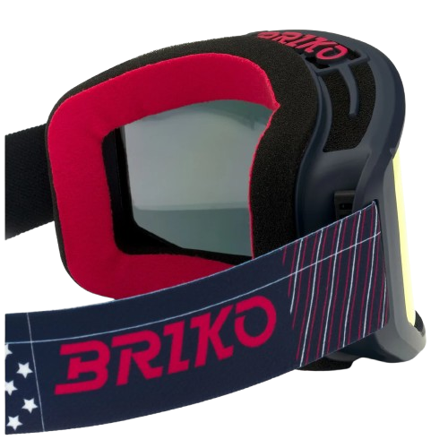 Googles Briko Vulcano Mask USA Tangaroa Blue Red - 2024/25