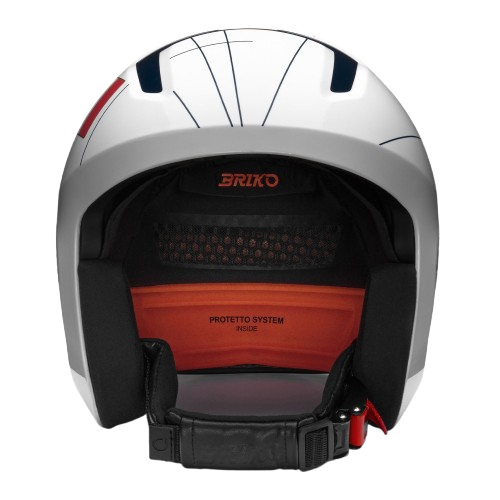 Helmet Briko Vulcano 2.0 France Shiny White Tangaroa Blue - 2024/25