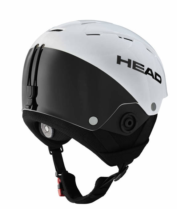 Helmet HEAD Team SL White/Black + Chinguard - 2024/25