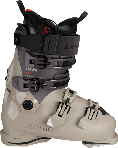 Ski boots Atomic Hawx Prime 120 S GW Cement/Not Purple/Red - 2024/25