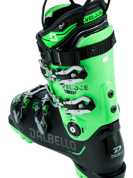Ski boots Dalbello Veloce 130 GW Black/Race Green - 2023/24