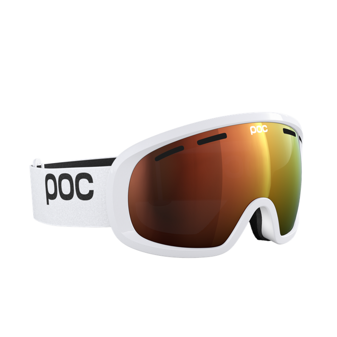 Ski goggles POC Fovea Mid Hydrogen White/Partly Sunny Orange - 2024/25