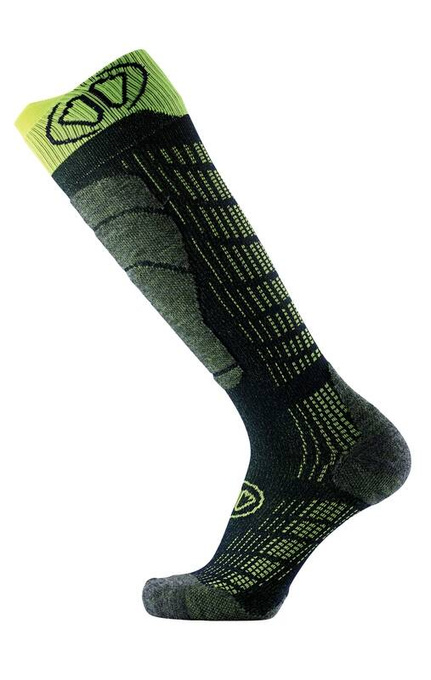 Ski socks Sidas Ski Comfort Black/Yellow - 2024/25