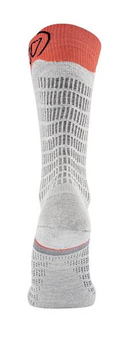 Ski socks Sidas Ski Merino Performance Light Grey/Coral 2024/25