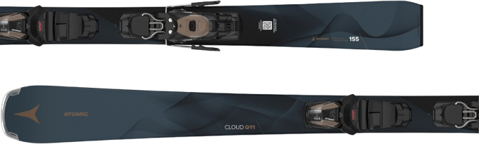 Skis Atomic Cloud Q11 + M 10 GW Black/Sand - 2024/25