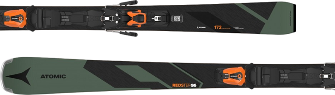 Skis Atomic Redster Q6 + MI 12 GW Black/Orange - 2024/25