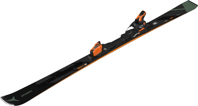 Skis Atomic Redster Q7 Revoshock C + MI 12 GW Black/Orange - 2024/25