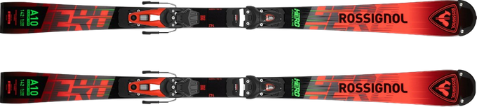 Skis Rossignol Hero Athlete SL Pro + NX 10 GW Black Hot Red - 2024/25