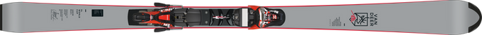 Skis Van Deer SL FIS WC + Marker Xcomp 18 Black Flo Red - 2024/25