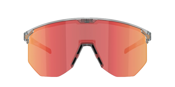 Sunglasses BLIZ Hero Transparent Dark Grey Frame/Brown with Red Multi Lenses