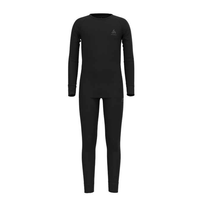 Thermal Underwear Odlo Merino 200 Kids Set Long Black - 2023/24