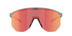 Sunglasses BLIZ Hero Transparent Dark Grey Frame/Brown with Red Multi Lenses