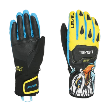 Handschuhe Level Race Replica Yellow-Blue - 2024/25