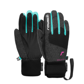 Handschuhe Reusch Simon R-TEX XT Junior Black Melange/Bachelor Button/Knockout Pink - 2024/25