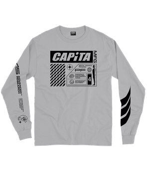 Langarmshirt Capita Mental Long Sleeve Tee Light Grey - 2024/25