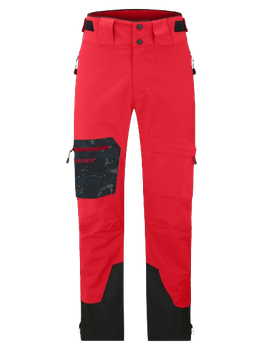 Ski Hosen Ziener Tewes Full-Zip Junior Teamwear Red Black Foggy - 2024/25