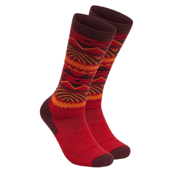 Skisocken Oakley Wandrelust Perf Socks 2.0  Grenache Norway Pattern