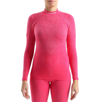 Thermounterwäsche UYN Woman Elevatyon Biomorph UW Shirt New Long SL Turtle Neck Pink Yarrow - 2024/25