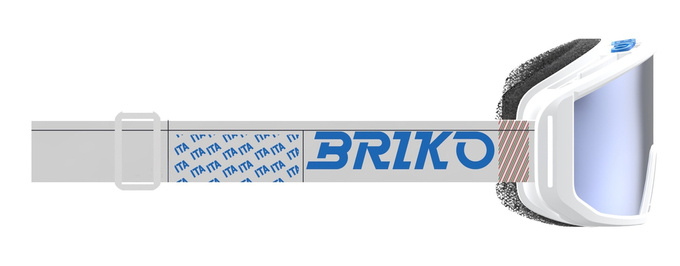 Brille Briko Vulcano Mask Italia White/Science Blue - 2024/25