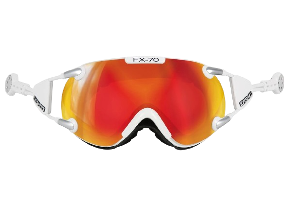 Brille Casco FX70 Carbonic White Orange Mirror - 2024/25