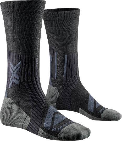 Cycling socks X-SOCKS Bike Expert Merino Black/Charcoal - 2024