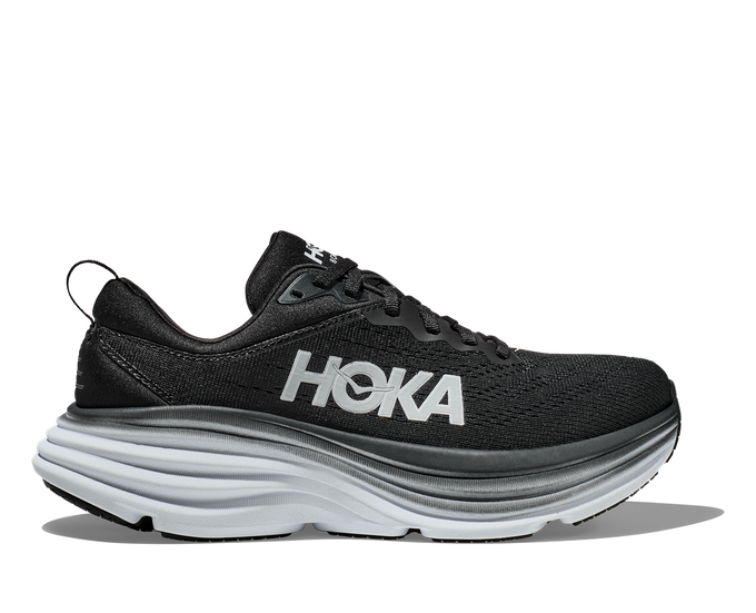 Damen Schuhe Hoka Bondi 8 Black/White